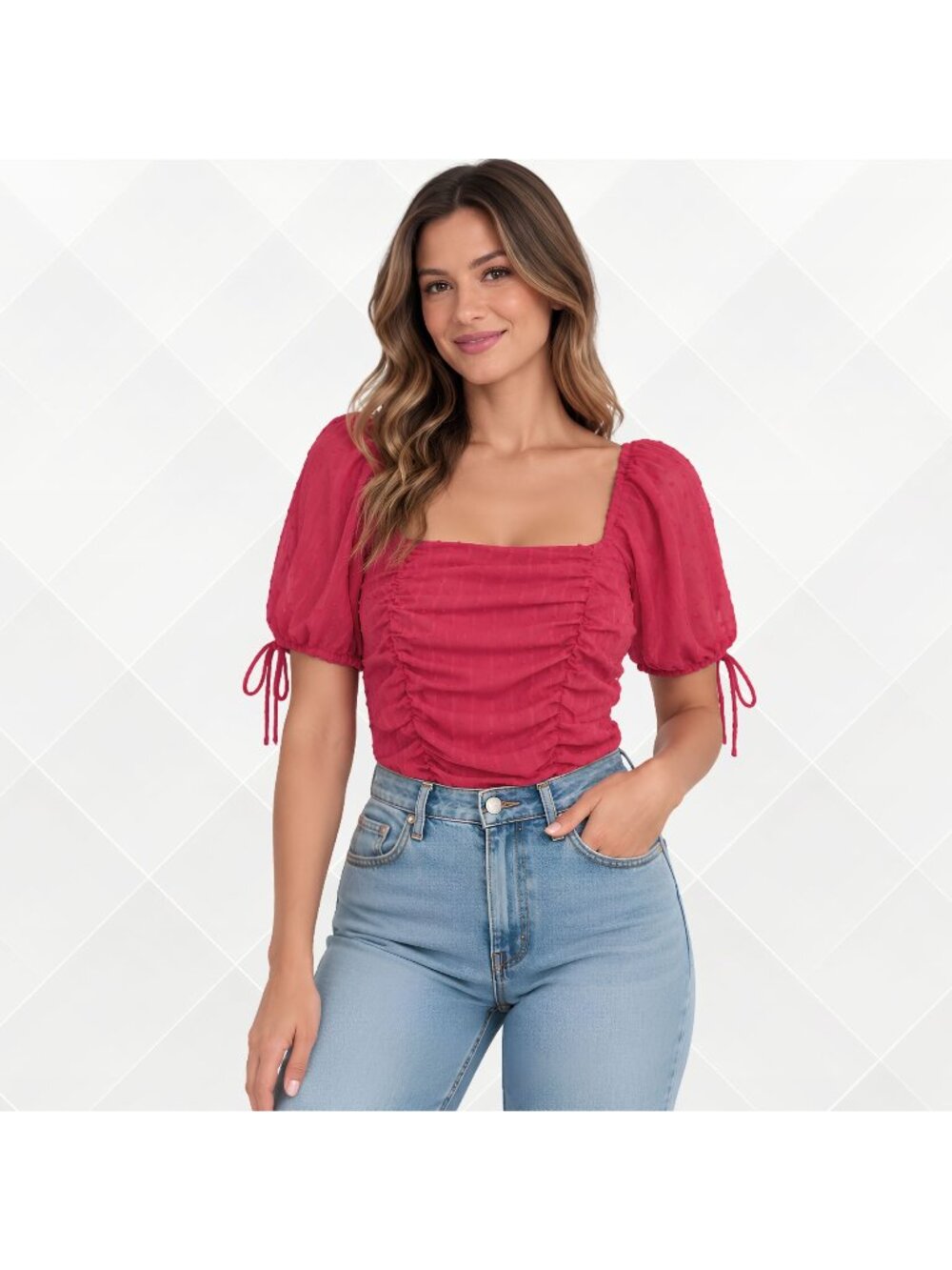Lulus Dark Pink Top • Size S • NWOT • Side Zipper • WTS-100015